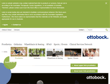 Tablet Screenshot of ottobock.com.au