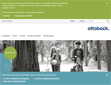 Tablet Screenshot of ottobock.com