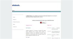 Desktop Screenshot of ottobock.com.eg